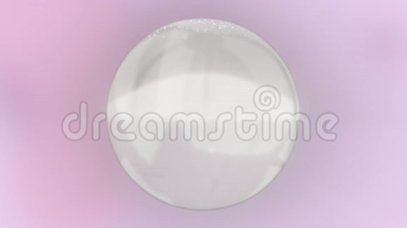 白色3D球变形与灰色阴影在现代无缝循环动画4k背景视频视频的预览图