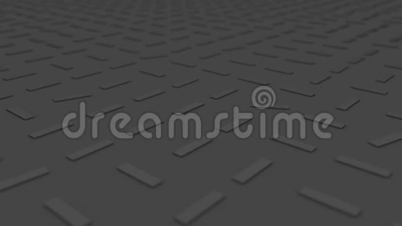 灰色表面随机旋转矩形块动作背景抽象CG动画循环三维渲染视频的预览图