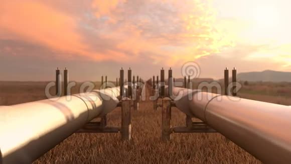两条天然气管道包括液化天然气和原油视频的预览图