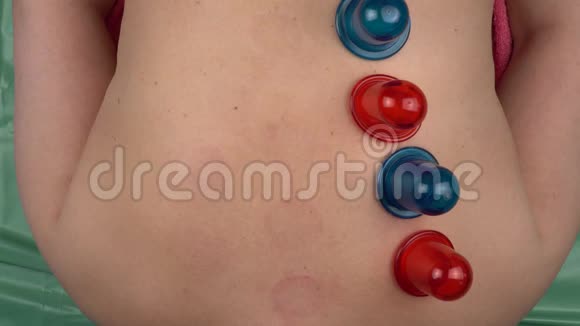 蓝色和红色抗纤维素真空硅酮库为身体视频的预览图