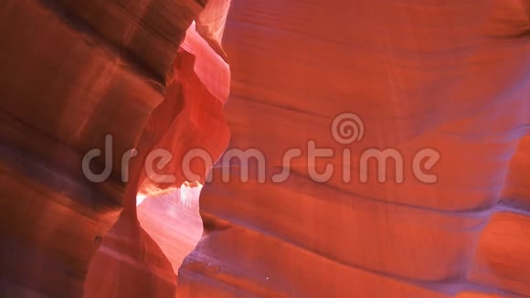 亚利桑那州上羚羊峡谷景观视频的预览图