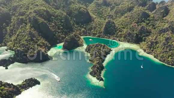 热带岛屿布桑加巴拉望菲律宾视频的预览图
