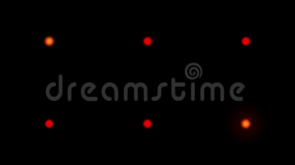 疼痛红色圆圈或定位标记在黑色背景上闪烁视频的预览图