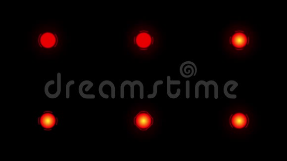 疼痛红色圆圈或定位标记在黑色背景上闪烁视频的预览图