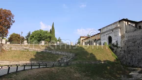 意大利布雷西亚市城堡入口视频的预览图