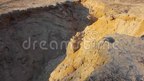 峡谷裂谷砂岩结构视频的预览图