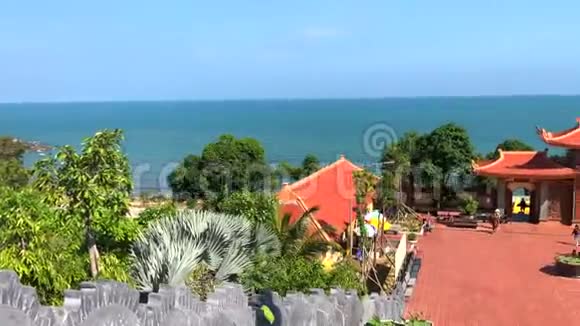 越南PhuQuoc岛美丽的HoQuoc寺视频的预览图