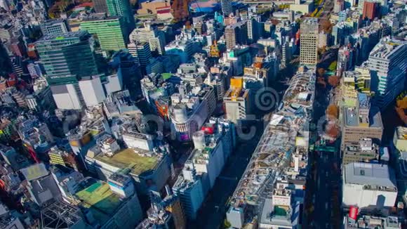 东京都市景景的时间推移高角度大拍视频的预览图
