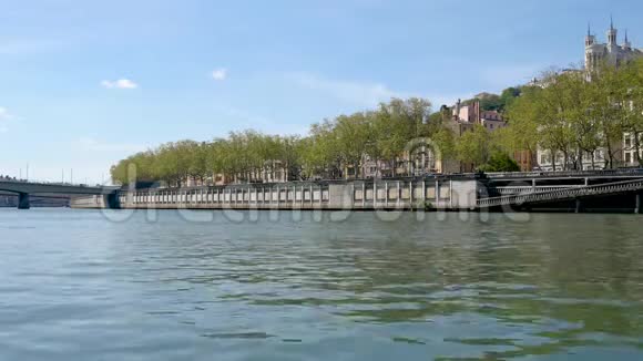 法国里昂的SaANe河视频的预览图