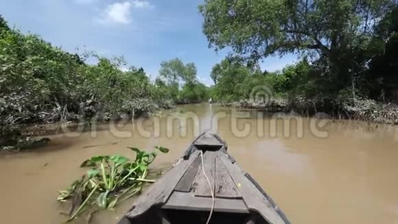 湄公河三角洲划艇视频的预览图