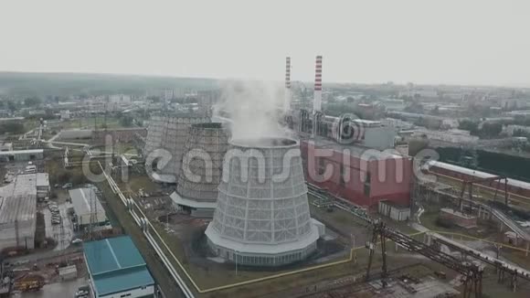 冷却塔工业区01视频的预览图