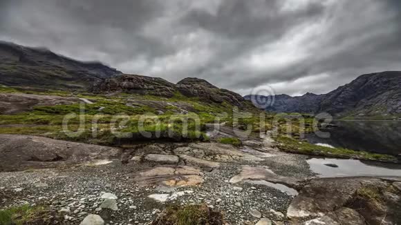 美丽的苏格兰自然风景4K时间推移视频的预览图