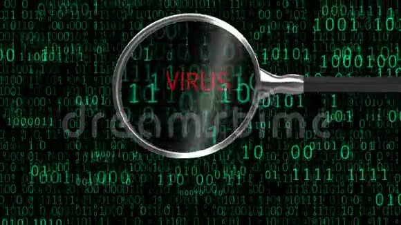 数字放大镜下的病毒恶意软件防病毒发现恶意应用视频的预览图