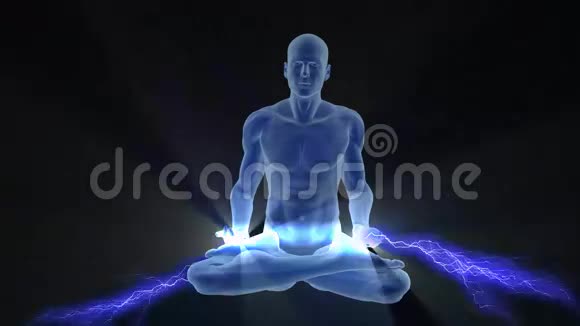 带蓝色电荷的瑜伽启蒙视频的预览图