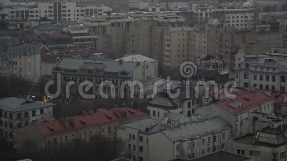 莫斯科阿尔巴特的老建筑视频的预览图