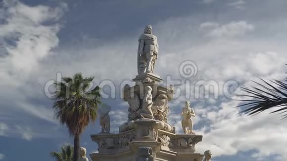 西班牙和葡萄牙国王大理石纪念碑菲利普四世哈布斯堡比利亚博纳诺视频的预览图