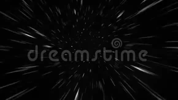 进入超空间白光以光速在太空旅行视频的预览图