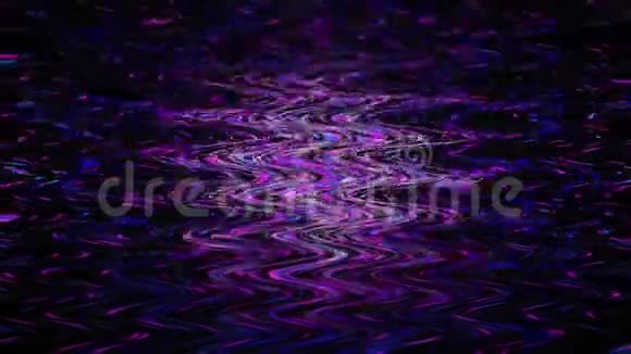 抽象的彩色波状光脉冲和发光神奇的变形3840x21604k超高压视频的预览图
