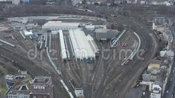 机场科隆铁路铁路列车系统阴天有火车驾驶视频的预览图