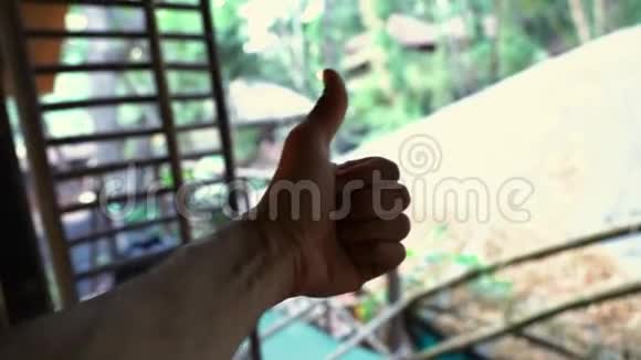 一个手指竖起的手势视频的预览图