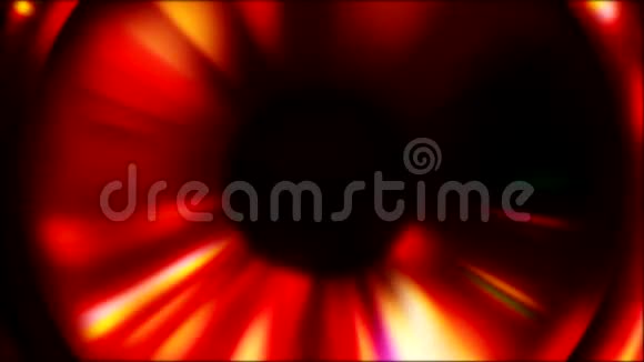 发光球体模糊霓虹灯红色辐射运动视频的预览图