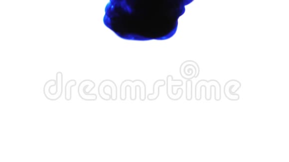 水中蓝墨抽象视频视频的预览图