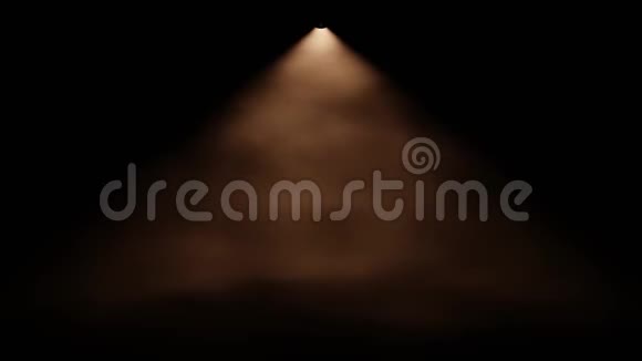 在黑色背景无缝环前的雾状空气中会发出光斑视频的预览图