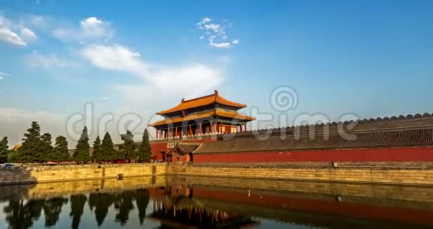 北京紫禁城炮台日落视频的预览图