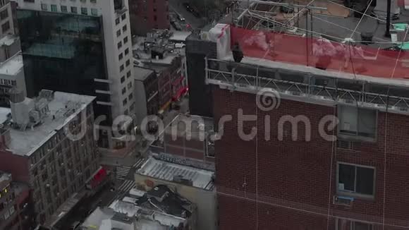 美国纽约市建筑工地视频的预览图
