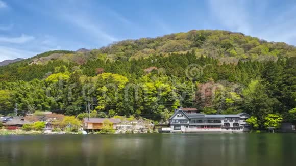 日本野田县玉福市金林湖延时录像视频的预览图
