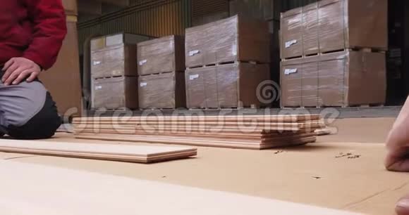 木地板厂生产线工业背景视频的预览图