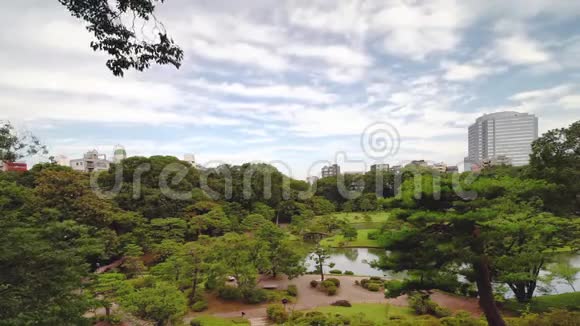 日本东京Rikugien花园的视频时间间隔视频的预览图
