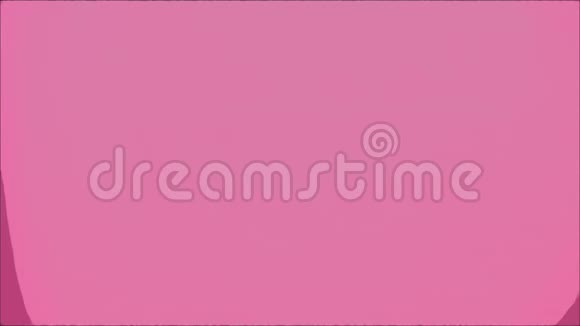 一对年轻的情侣出现在粉红色的背景上再现了跳跃的兔子一只粉红色的兔子的耳朵视频的预览图