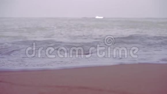 4K视频夏季清洁海滩和沙子放松与博克阳光视频的预览图