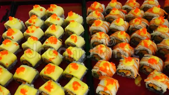美味的寿司视频的预览图