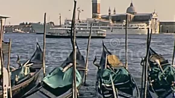 贡多拉斯船威尼斯视频的预览图