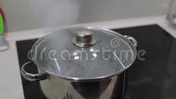 食物烹饪厨房的膳食准备平底锅沸水视频的预览图