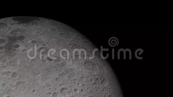 4K在黑暗的夜晚旋转月球地球仪视频的预览图