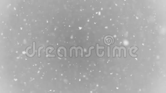 白色的大雪片飘落下来视频的预览图