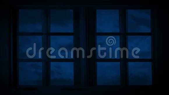 卧室窗户带夜空视频的预览图