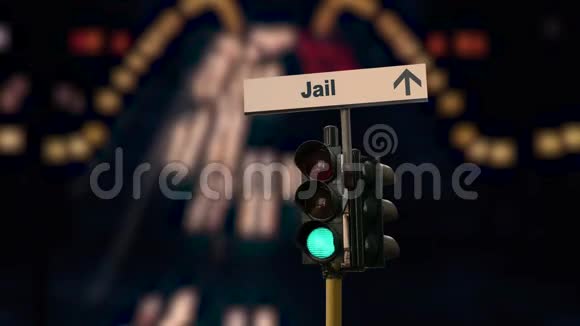 街道标志到监狱视频的预览图