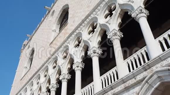 意大利威尼斯在威尼斯哥特式风格多吉宫令人惊叹的景观视频的预览图