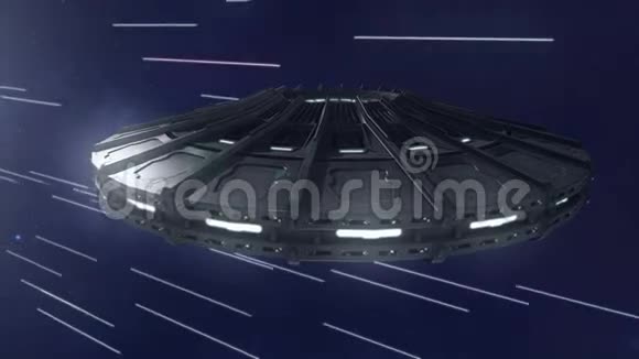 宇宙空间中的UFO4K视频的预览图