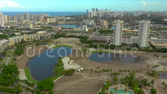 弗罗里达州海兰德高尔夫球场建设景观4k视频的预览图