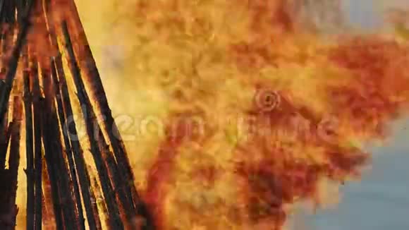 燃烧的复活节火灾视频的预览图