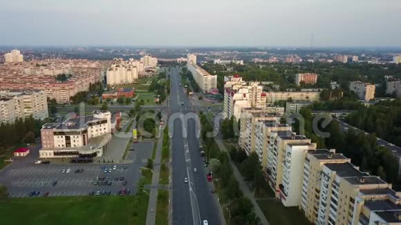 Chkalov街和胜利大道交叉路口维特布斯克市视频的预览图