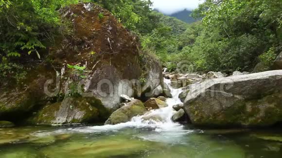 厄瓜多尔雨林的河流视频的预览图