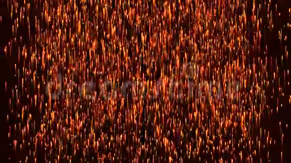 抽象的火光粒子上升视频的预览图