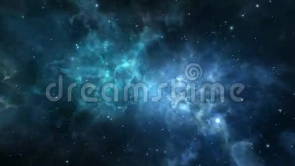 穿过深空星云的循环飞行视频的预览图