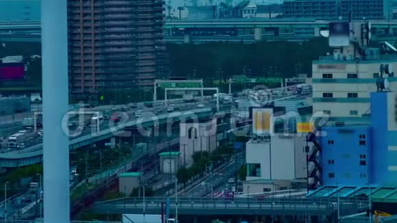 东京阿里亚克市城市街道的时间推移白天的长镜头视频的预览图